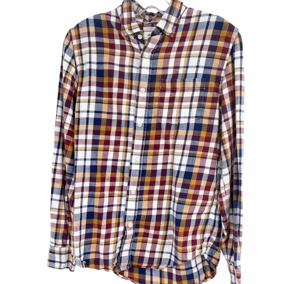 Old Navy Slim Fit Plaid Button Up Shirt Size Small - Picture 1 of 10